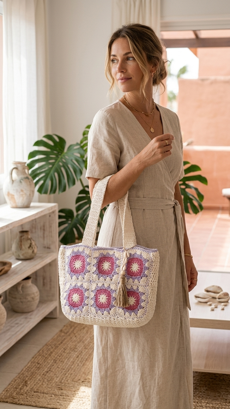 Bolso de ganchillo (Berry Mix)