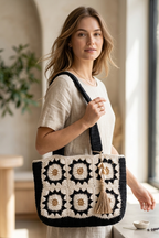 Bolso de ganchillo (Black & White)