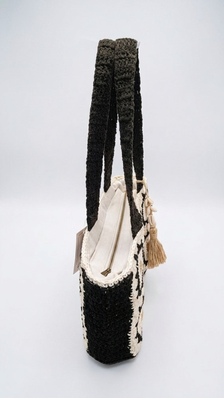 Bolso de ganchillo (Black & White)