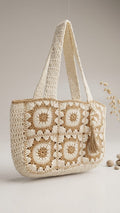Bolso de ganchillo (Sand & Cream)