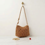 Bolso Bandolera Crochet Artesanal (Marrón/ Camel )