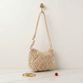 Bolso Bandolera Crochet Artesanal (Beige / Crudo)